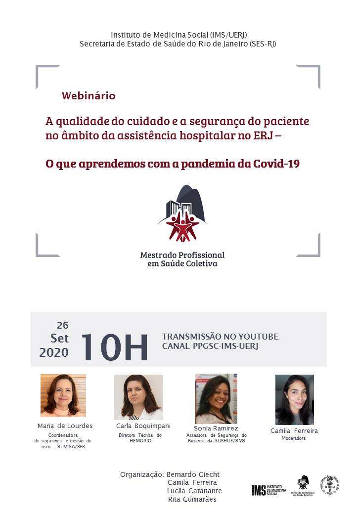 Cartaz Webinário qualidade e segurança do paciente versao 24 09
