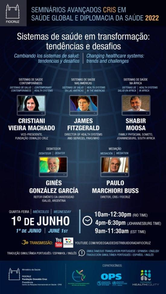 banner Cris 2022 sistemas de saude